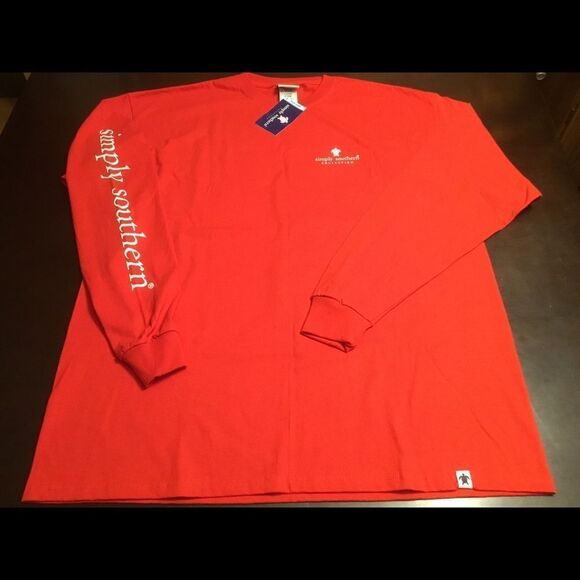 NWT SANTA TURTLE TEE IN RED BY SIMPLY SOUTHERN XL - Picture 2 of 4